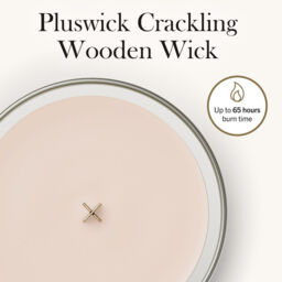 Vanilla & Sea Salt Candle WoodWick, Yellow - Floral - thumbnail 9