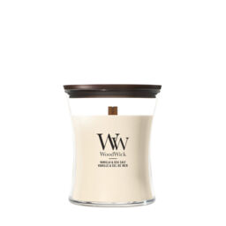 Vanilla & Sea Salt Candle WoodWick, Yellow - Floral - thumbnail 2