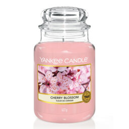 Cherry Blossom Candle Original Large Jar Candle Yankee Candle, Pink, 10.7cm x 16.8cm - Fruity - thumbnail 2