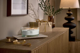 White Tea & Jasmine Candle WoodWick - Fruity & Citrus - thumbnail 4