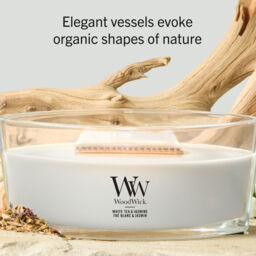 White Tea & Jasmine Candle WoodWick - Fruity & Citrus - thumbnail 8