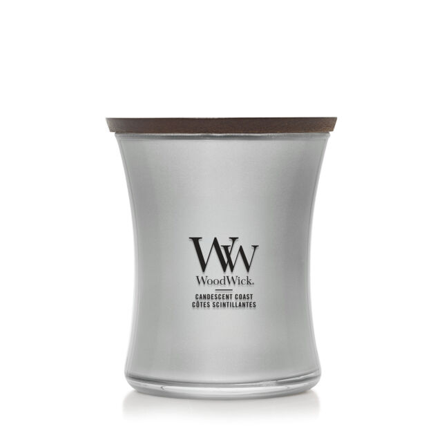 Candescent Coast Candle WoodWick, White, 9.9cm x 9.9cm x 11.4cm - Fruity & Citrus - image 1