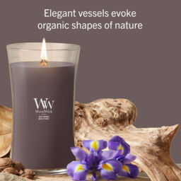Iris Woods Candle WoodWick, Brown - Ambery - thumbnail 7