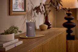 Iris Woods Candle WoodWick, Brown - Ambery - thumbnail 4