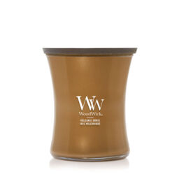 Volcanic Orris Candle WoodWick, White, 9.9cm x 9.9cm x 11.4cm - Woody
