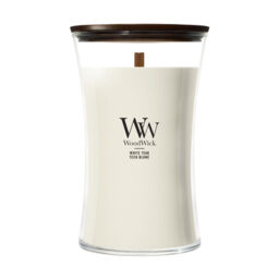 White Teak Candle WoodWick - Fresh & Clean - thumbnail 1