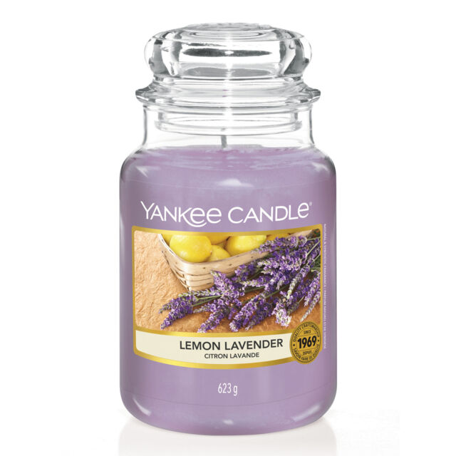 Lemon Lavender Candle Original Large Jar Candle Yankee Candle, Purple, 10.7cm x 16.8cm - Citrus - image 1