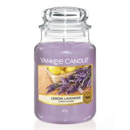 Lemon Lavender Candle Original Large Jar Candle Yankee Candle, Purple, 10.7cm x 16.8cm - Citrus - thumbnail 2