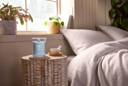 Lakeside Mist Candle WoodWick, Blue - Fresh & Clean - thumbnail 4