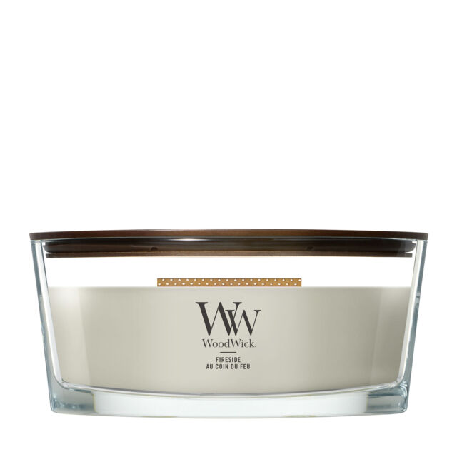 Fireside Candle WoodWick, Brown - Woody - image 1