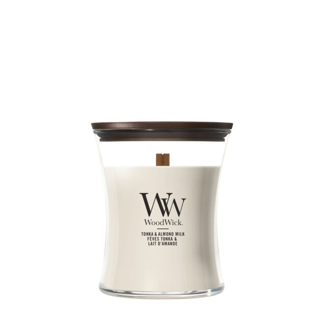 Tonka & Almond Milk Candle WoodWick, Neutrals - Gourmand - image 1