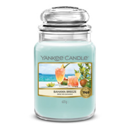 Bahama Breeze Candle Original Large Jar Candle Yankee Candle, Blue, 10.7cm x 16.8cm - Floral - thumbnail 1