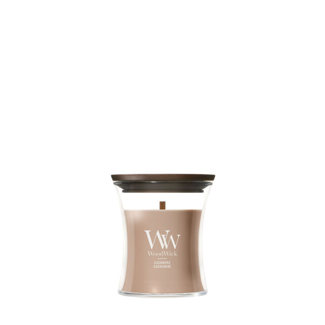 Cashmere Candle WoodWick, Brown - Ambery - image 1