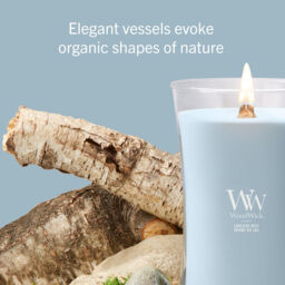 Lakeside Mist Candle WoodWick, Blue - Fresh & Clean - thumbnail 7