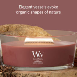 Cinnamon Chai Candle WoodWick, Red - Gourmand - thumbnail 7