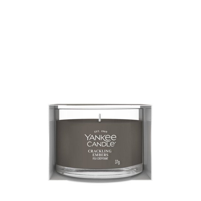 Crackling Embers Candle Yankee Candle, Grey - Woody - image 1