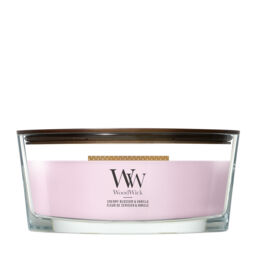 Cherry Blossom & Vanilla Candle WoodWick, Pink - Gourmand