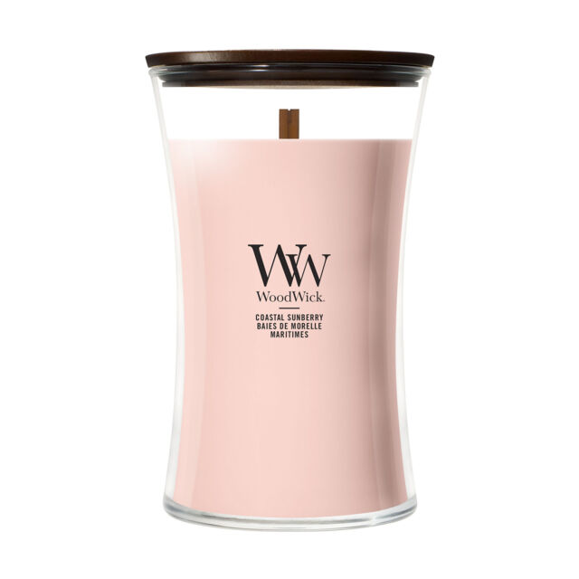 Coastal Sunberry Candle WoodWick, Pink - Fruity & Citrus - image 1