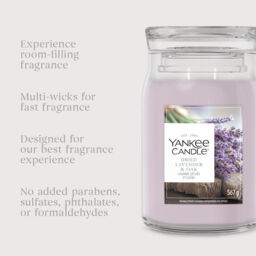 Dried Lavender & Oak Candle Yankee Candle, Purple - Woody - thumbnail 6