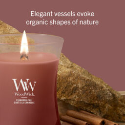 Cinnamon Chai Candle WoodWick, Red - Gourmand - thumbnail 6
