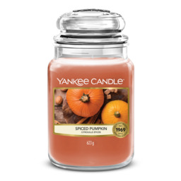 Spiced Pumpkin Candle Yankee Candle, Orange, 10.7cm x 16.8cm - Sweet & Spicy - thumbnail 1