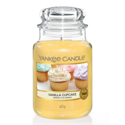 Vanilla Cupcake Candle Original Large Jar Candle Yankee Candle, Yellow, 10.7cm x 16.8cm - Sweet & Spicy - thumbnail 2