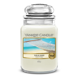 Sun & Sand Candle Original Large Jar Candle Yankee Candle, Neutrals, 10.7cm x 16.8cm - Floral - thumbnail 1