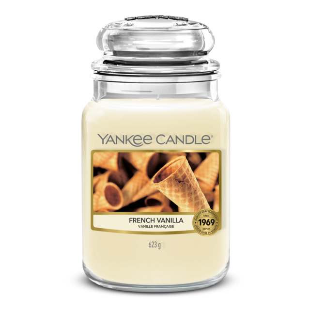 French Vanilla Candle Original Large Jar Candle Yankee Candle, Neutrals, 10.7cm x 16.8cm - Sweet & Spicy - image 1