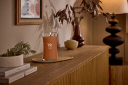 Saffron Smoke Candle WoodWick, Brown - Woody - thumbnail 4
