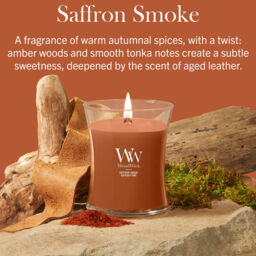 Saffron Smoke Candle WoodWick, Brown - Woody - thumbnail 6