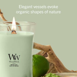 Matcha Zest Candle WoodWick, Green - Gourmand - thumbnail 7