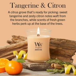 Tangerine & Citron Candle WoodWick, Orange - Fruity & Citrus - thumbnail 7