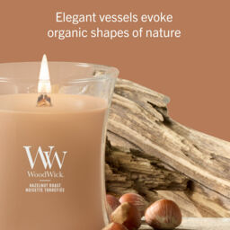Hazelnut Roast Candle WoodWick, Brown - Gourmand - thumbnail 6