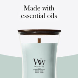 Sagewood & Seagrass Candle WoodWick, Blue - Fresh & Clean - thumbnail 9