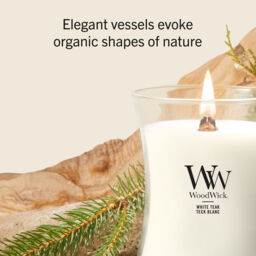 White Teak Candle WoodWick - Fresh & Clean - thumbnail 6