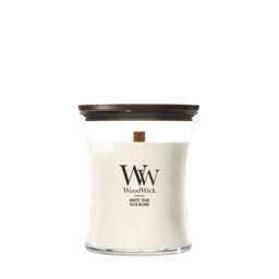 White Teak Candle WoodWick - Fresh & Clean - thumbnail 1