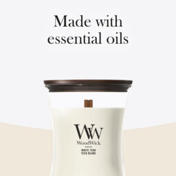 White Teak Candle WoodWick - Fresh & Clean - thumbnail 8