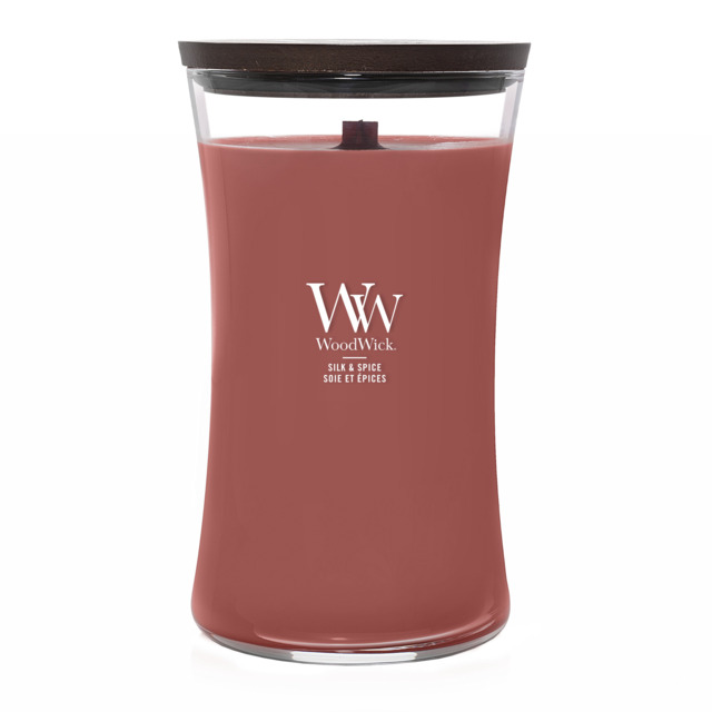 Silk & Spice Candle WoodWick, Red - Gourmand - image 1