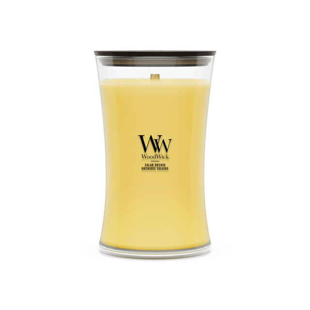Solar Orchid Candle WoodWick, Yellow - Floral - image 1