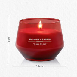 Sparkling Cinnamon Candle Yankee Candle, Red, 10cm x 8cm - Sweet & Spicy - thumbnail 7