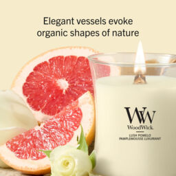 Lush Pomelo Candle WoodWick, Yellow - Fruity & Citrus - thumbnail 8