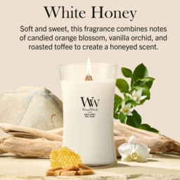 White Honey Candle WoodWick - Ambery - thumbnail 5