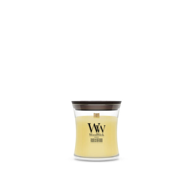 Yuzu & Vetiver Candle WoodWick, Yellow - Fruity & Citrus - image 1