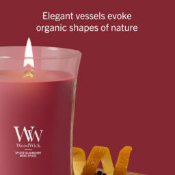 Spiced Blackberry Candle WoodWick, Red - Fruity & Citrus - thumbnail 8