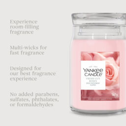 Fresh Cut Roses Candle Yankee Candle, Pink - Floral - thumbnail 5