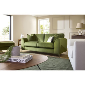 melody - 3 Seater Sofa Soft Touch Velvet Bottle Green