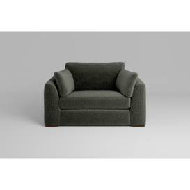 Muse - Loveseat Chunky Textured Weave Charcoal