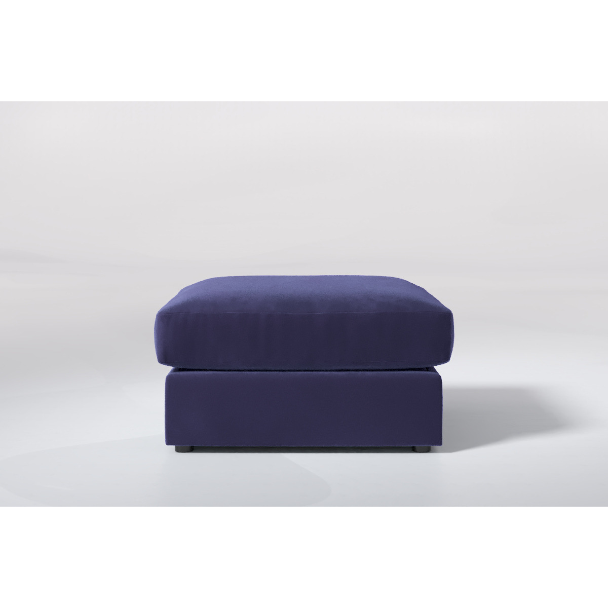 7th Heaven Maxi - Large Storage Stool Soft Touch Velvet Midnight Blue