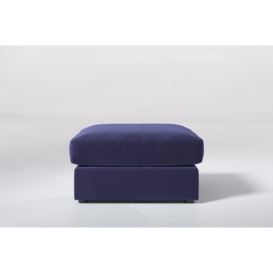 7th Heaven Maxi - Large Storage Stool Soft Touch Velvet Midnight Blue