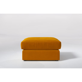 Orange Large Storage Stool - zofa Serenity Large Storage Stool Saffron